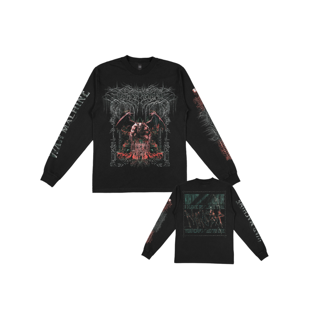 WAR MACHINE - ブラックロングTシャツ